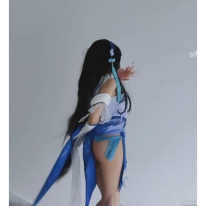 虎牙二次元美少女浮力姬小余、小玉儿Cosplay秀萝西施4V-575M紫薇秀反差婊